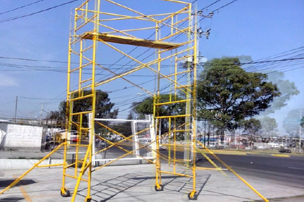 Andamios en Zinacantepec
